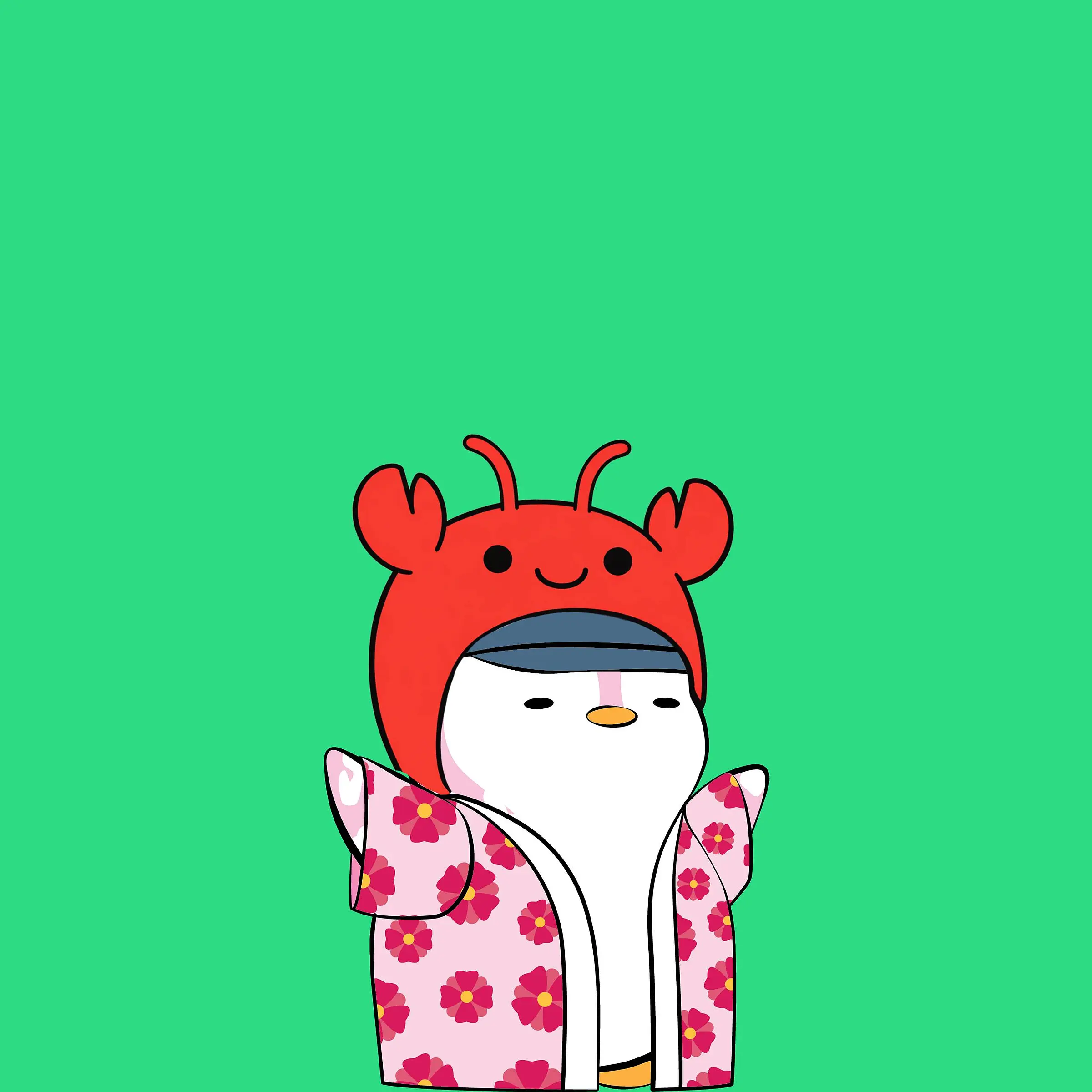 Mika's Abstract penguin mascot